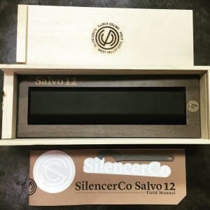 The Salvo 12 in its fancy packaging.
