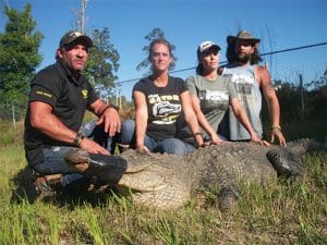 Back in May, I accompanied their crew on an alligator rescue at the Sunoco Plant in Nederland. It was amazing to watch them meticulously pursue the 10 foot, 8-inch alligator and bring it in alive. Pictured here are Gary and Janna Saurage and Arlie and Jessica Hammonds with that gator.