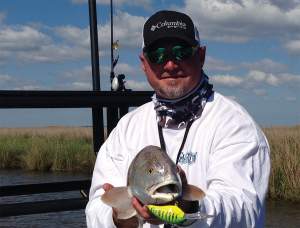 Shane Dubose says crank baits are really good for rocky jetties when reds school in deep, open water.