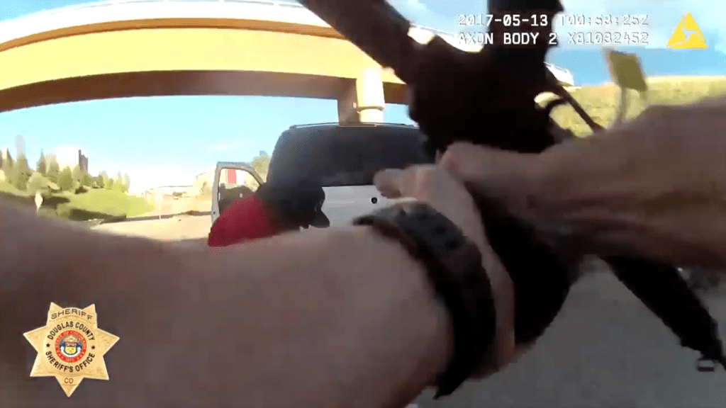 Rifle Thrown at Deputy