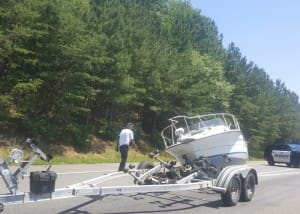 boat on road