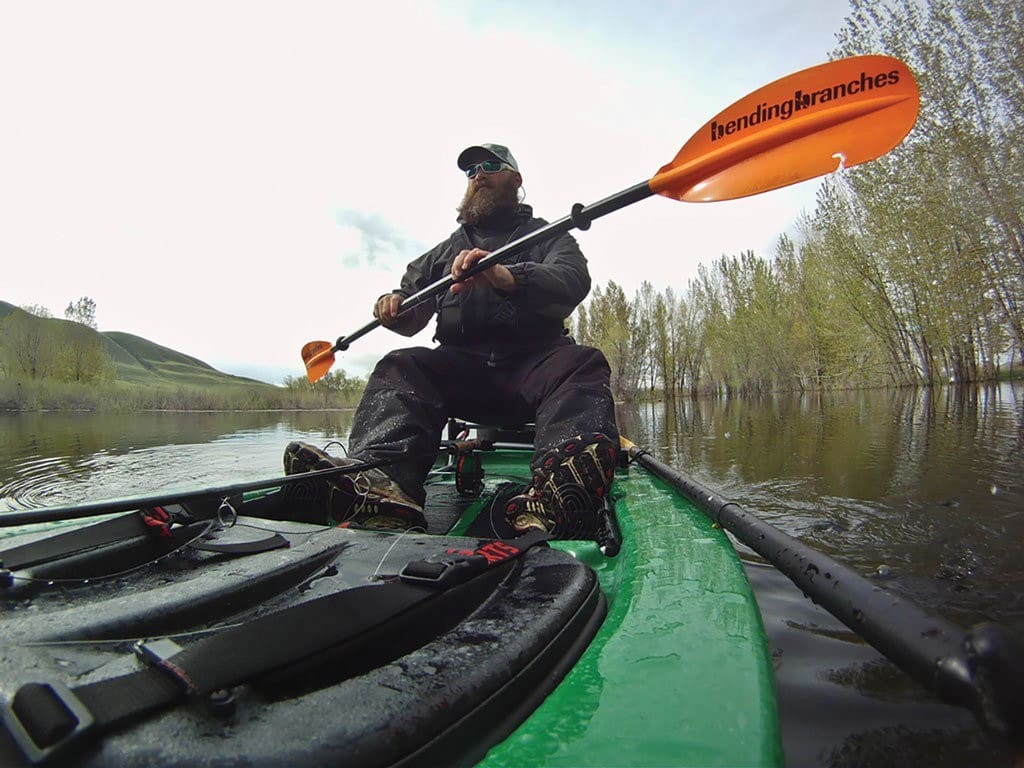 Carp in a kayak