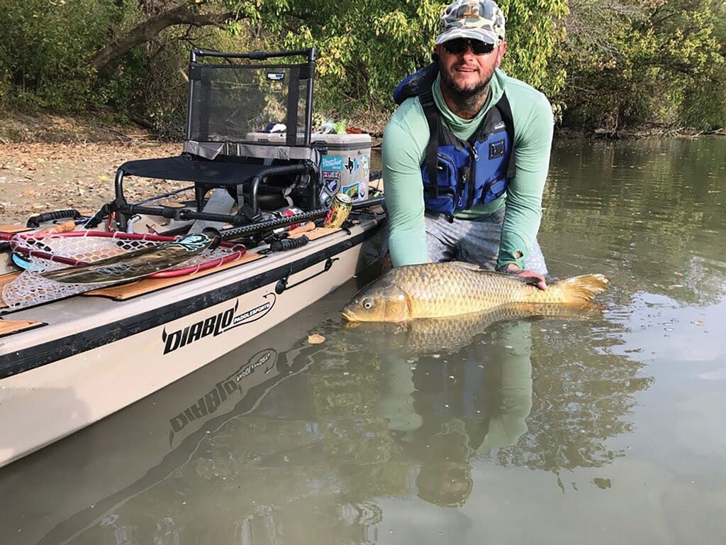 Nate Wilson kayak carp