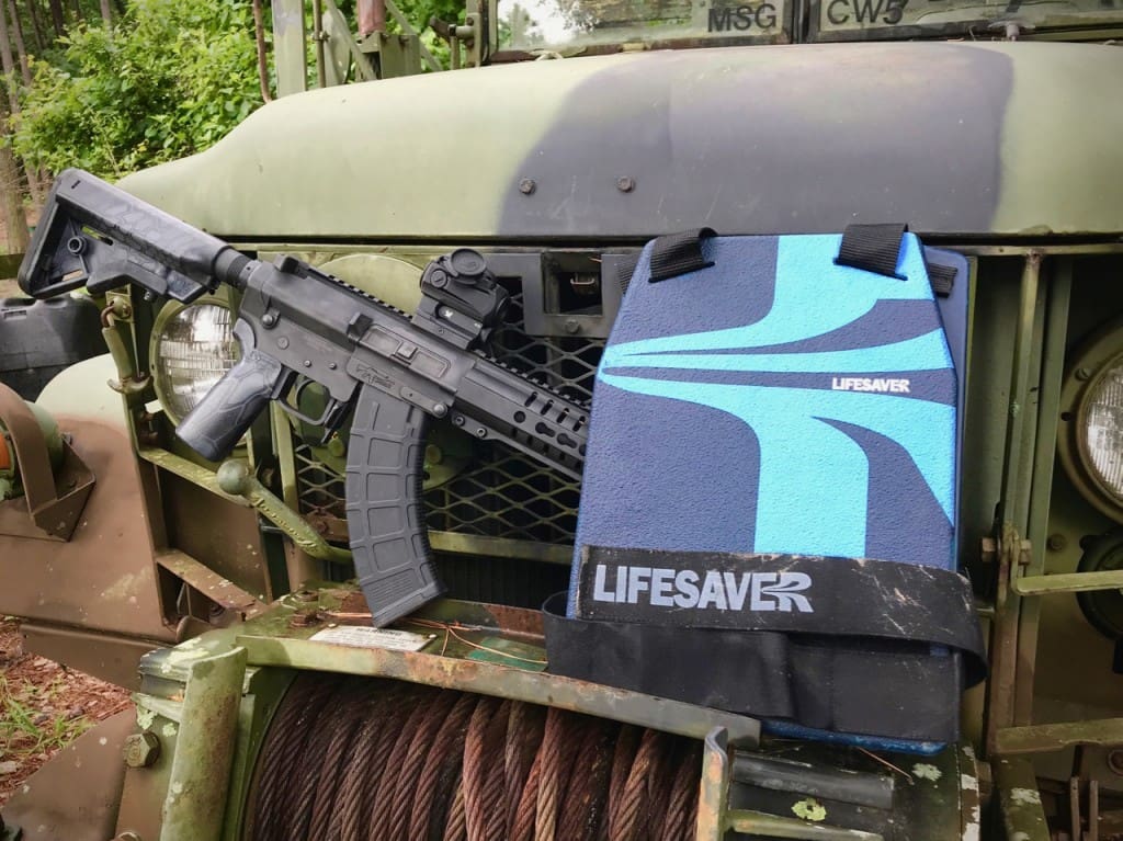 Testing The LifeSaver Armored plates up to 7.62x39mm and .223