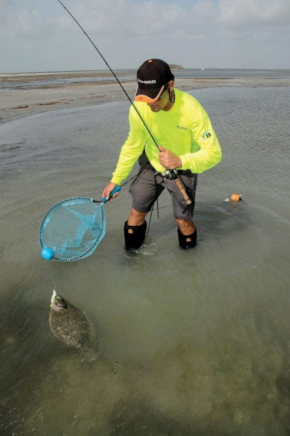 flounder fishing from the bank