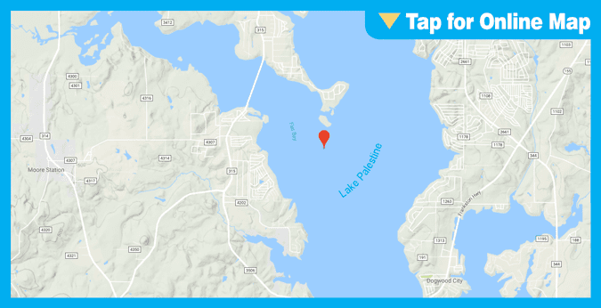 Lake Palestine: Main Lake Points
