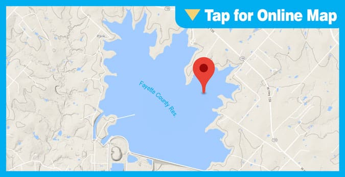 Fayette County Res: Point Off Third Boat Ramp
