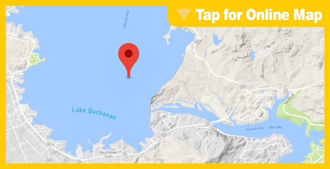 Lake Buchanan: River Channel and Dam Area