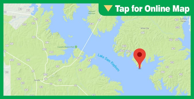 Lake Sam Rayburn HOTSPOT: Campbell Branch