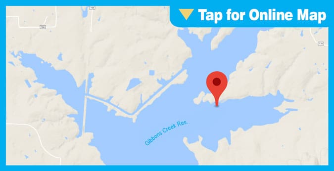 Gibbons Creek Reservoir HOTSPOT: Eagle Point South