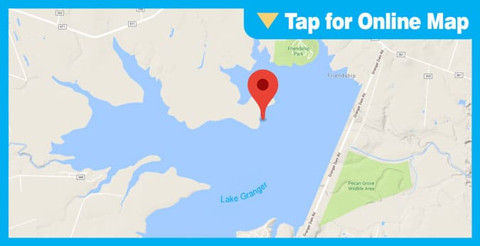 Granger Lake HOTSPOT: Main Lake Submerged Structure