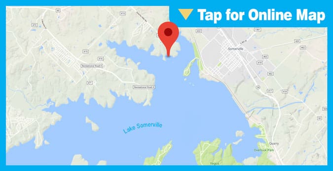 Lake Somerville HOTSPOT: Brushy Point Shoreline