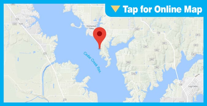 Cedar Creek Lake HOTSPOT: Main Lake Docks