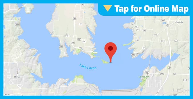Lake Lavon HOTSPOT: Main Lake Points