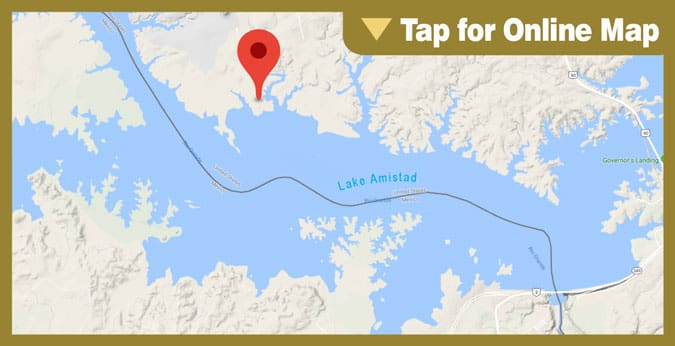 Lake Amistad HOTSPOT: Deep Water Points