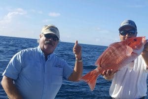 red snapped caught yamaha helm master