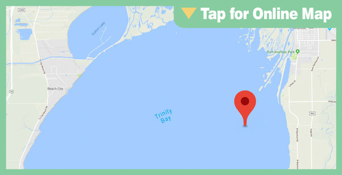 Galveston Trinity Bay HOTSPOT: Gas Wells