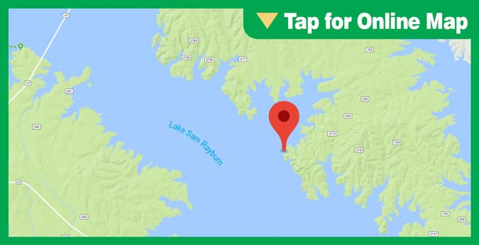 Lake Sam Rayburn Hotspot: Parker Creek