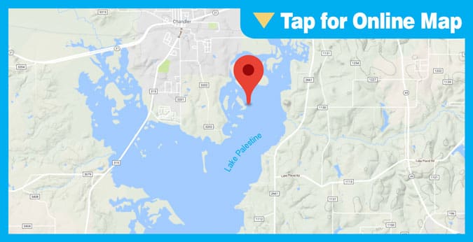Lake Palestine HOTSPOT: Cades Lake Area