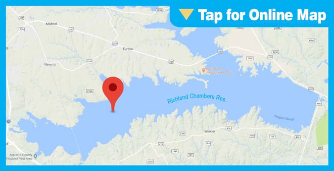 Richland Chambers Lake HOTSPOT: Richland Creek Arm and Crab Creek