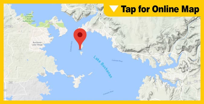 Lake Buchanan HOTSPOT: Shaw & Garrett Islands