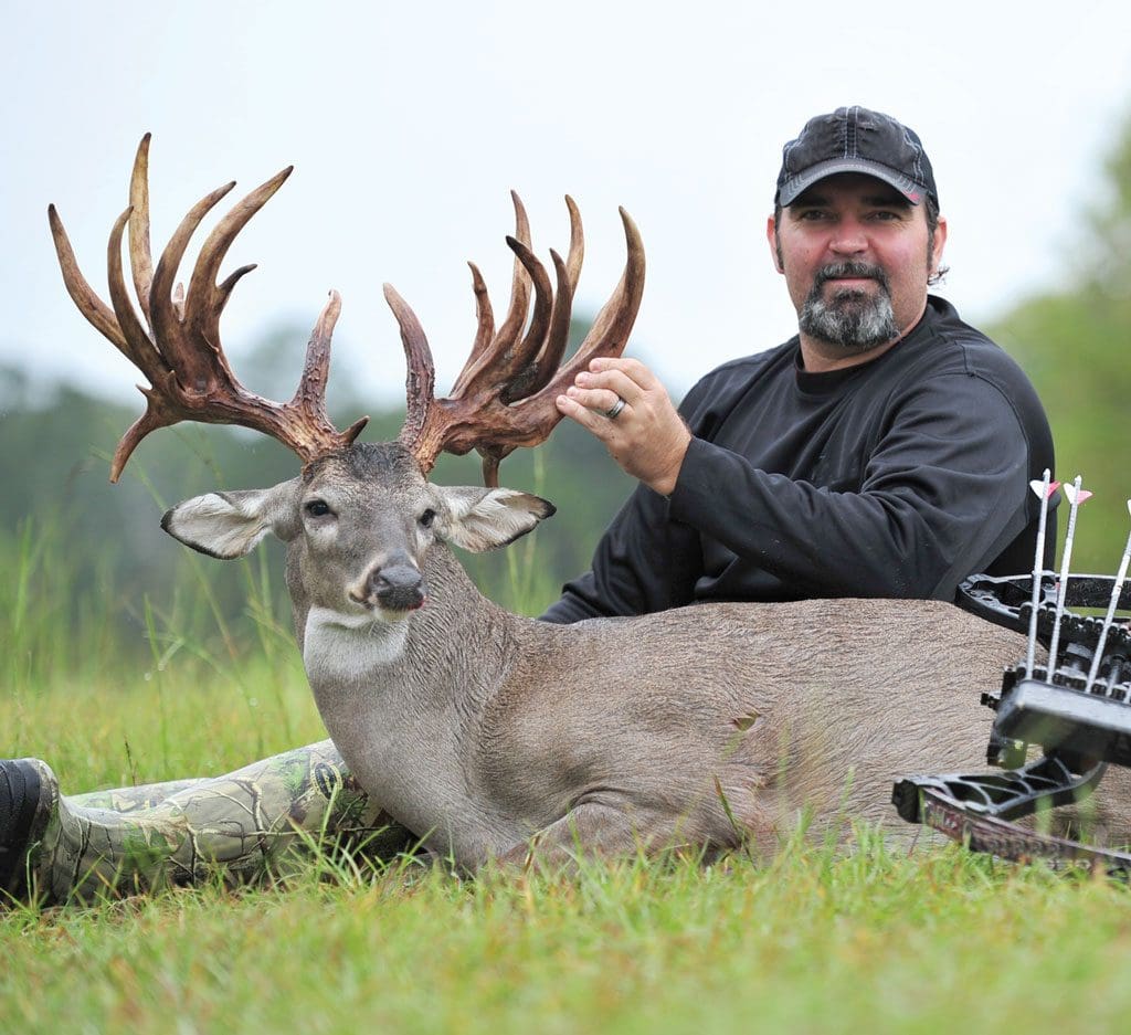 A.J. Downs’s 28-point buck was taken on open range land