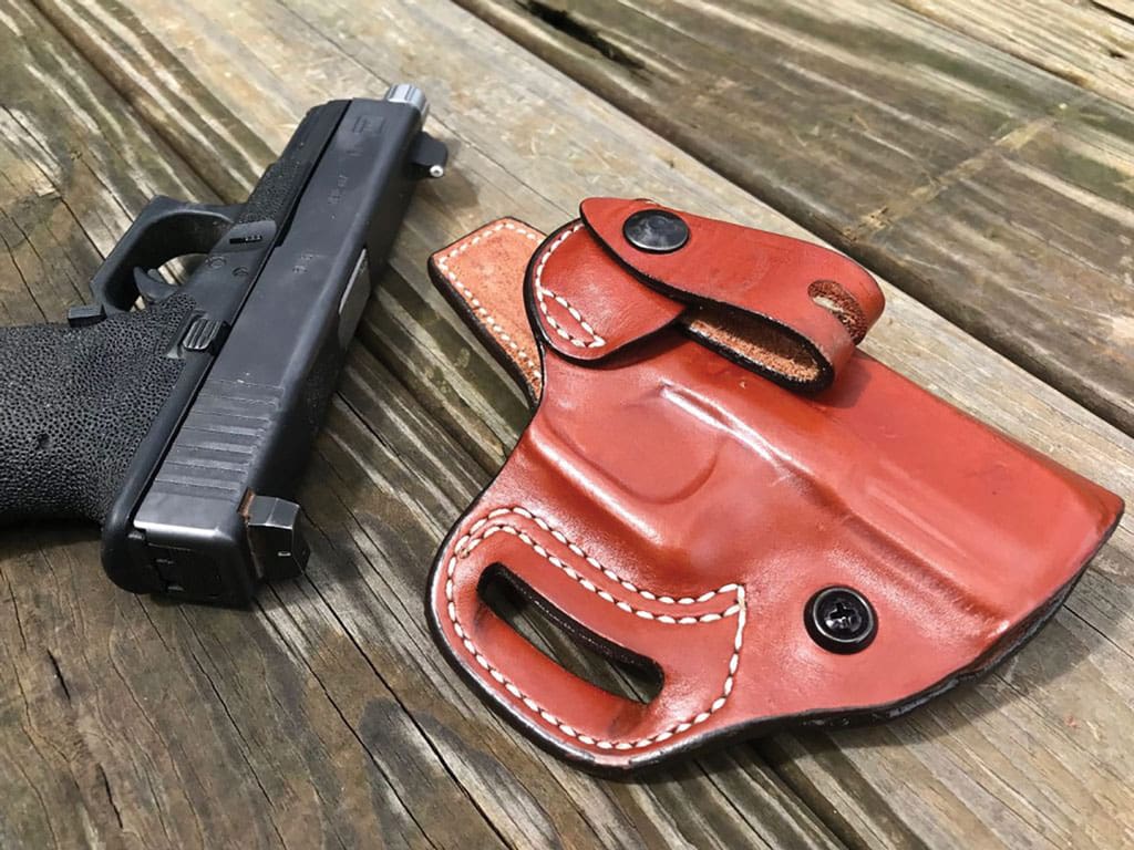 Extra High Suppressor Sights were no problem with the DeSantis Osprey.