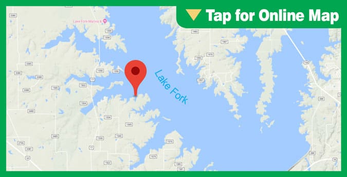 Lake Fork HOTSPOT: Main Lake Humps and Points