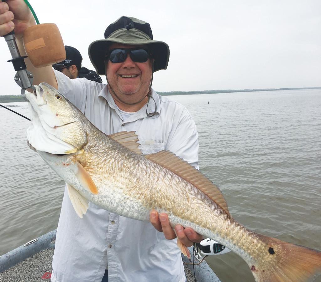 Earl Touchstone caught this 30-inch red while fishing on Matagorda Bay.