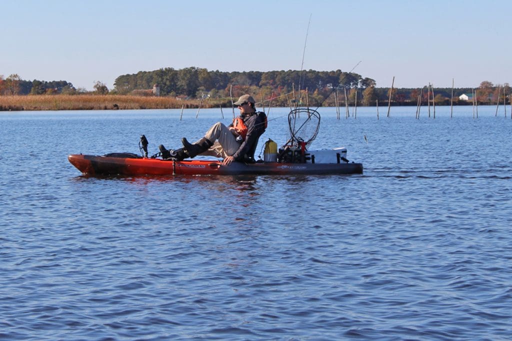 trolling from a kayak