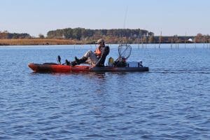 trolling from a kayak
