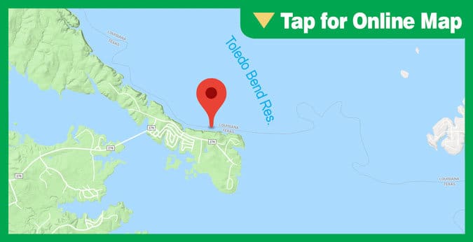 Toledo Bend Lake HOTSPOT: “Chicken Coop” Area
