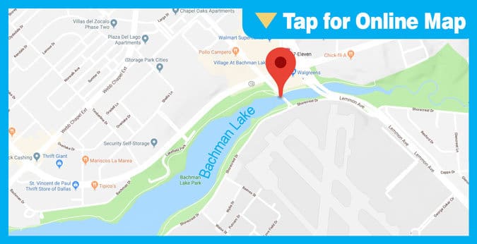 Bachman Lake HOTSPOT: Bridge or Dam Areas