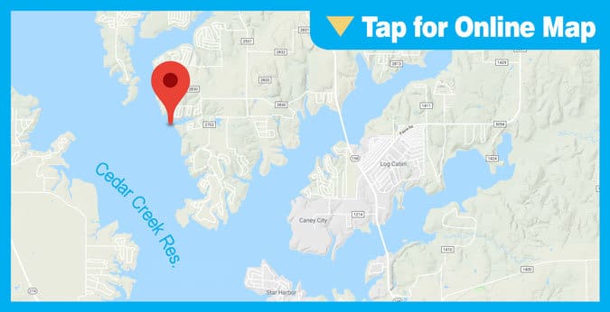 Cedar Creek Lake HOTSPOT: Lower Main Lake