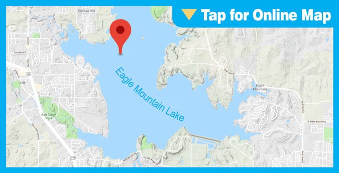 Eagle Mountain Lake HOTSPOT: South of Pelican Island