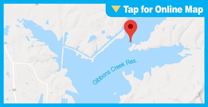 Gibbons Creek Reservoir HOTSPOT: North Eagle Point