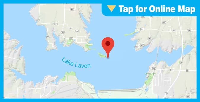 Lake Lavon HOTSPOT: Island and Dam Area