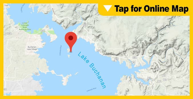 Lake Buchanan HOTSPOT: Shaw and Garret Island