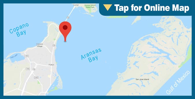 Aransas Bay: Bay Oil Wells and Pads
