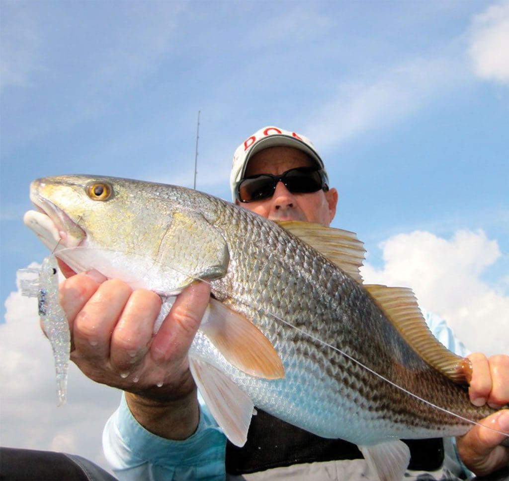 “Big baits, big fish” is usually the ticket, but sometimes even big fish eat small.