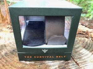 The Survival Belt comes in an attractive box.