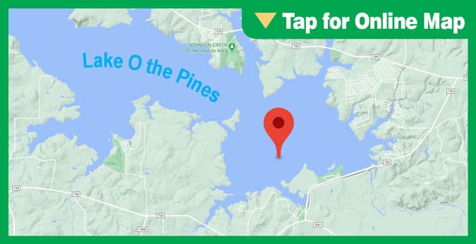 Lake O the Pines: Main Lake off of Lakeside