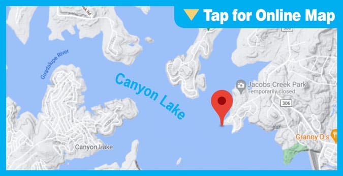 Canyon Lake: Sailboat Moorings & Jacobs Creek