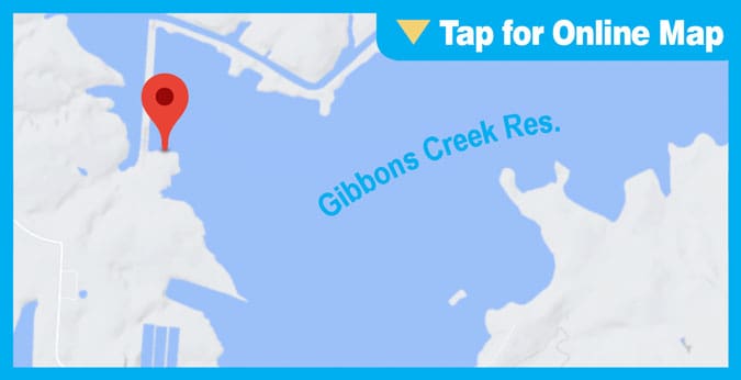 Gibbons Creek: Employee dock area