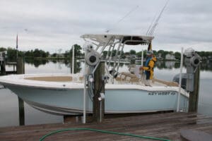 boat in boat lift