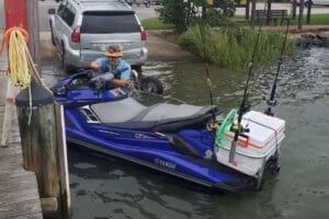 fishing jet ski