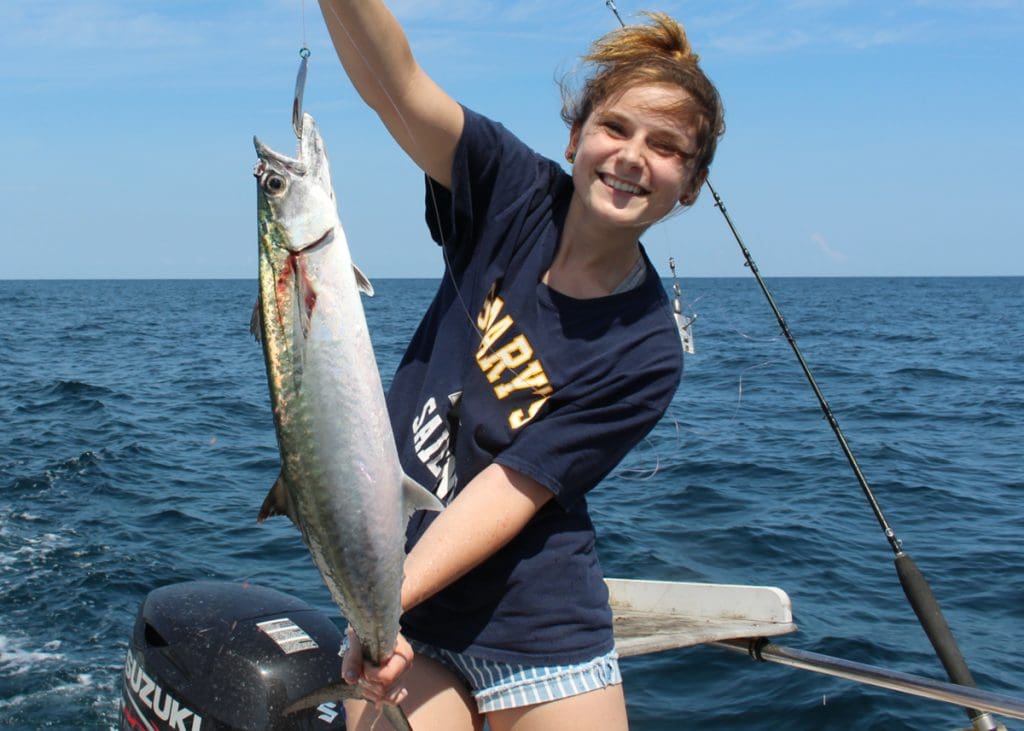 angler with kingfish