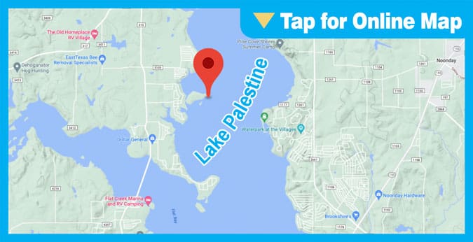 Lake Palestine: Main Lake Points