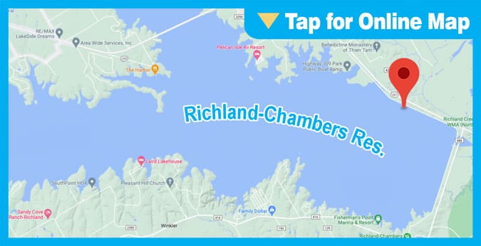 Richland Chambers Lake: 309 Flats