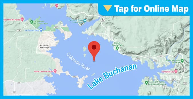 Lake Buchanan: Upper Half of Main Lake